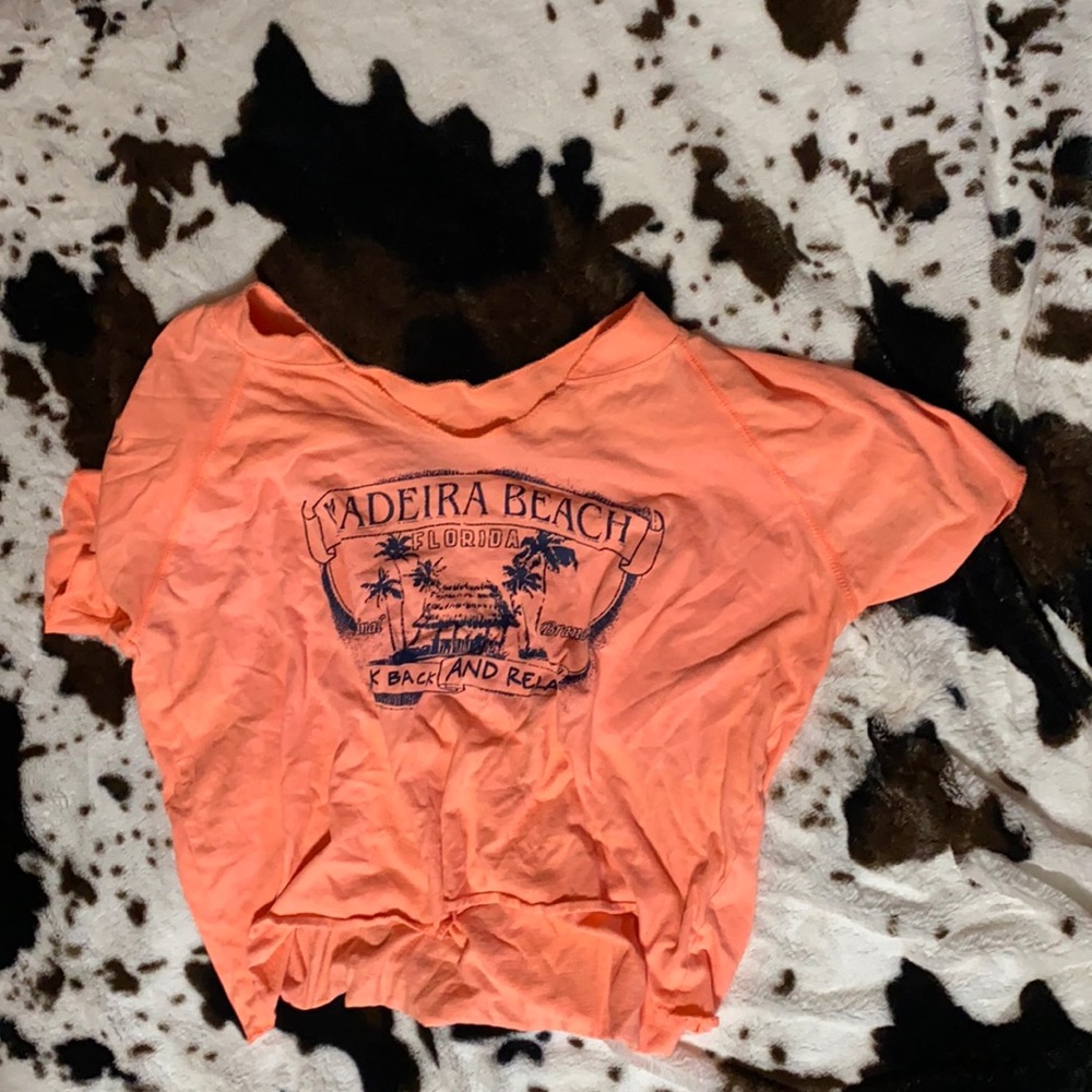 cropped madeira beach t-shirt